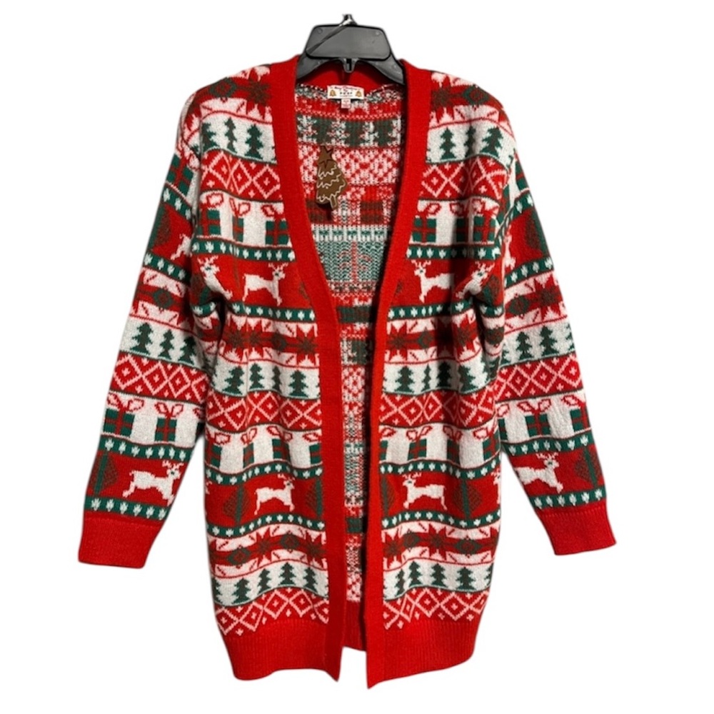 POOF Christmas Holiday Cardigan